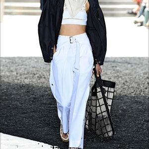 Phillip Lim 3:1 SS20 White Wide Leg Pants, US 8